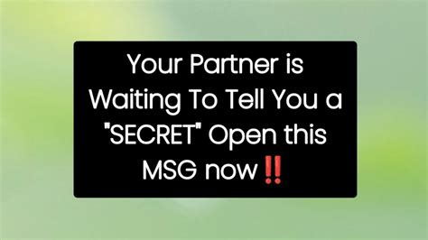 🔮your Partner Is Waiting To Tell You A Secret Open This Msg Now‼️twin
