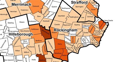 Nh Counties And Towns Map