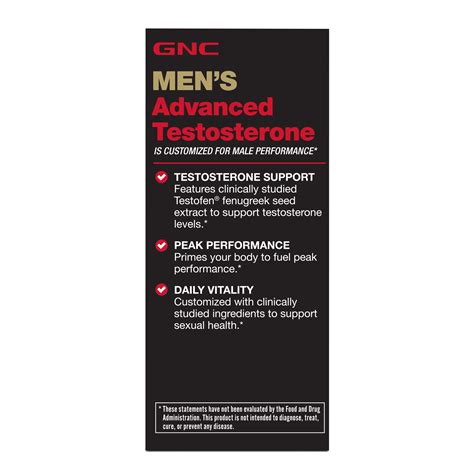 Gnc Mens Advanced Testosterone 60 Capsules Supports Healthy