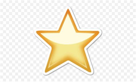 Star Yellow Estrella Emoji Whatsapp Estrella Emojishining Star Emoji