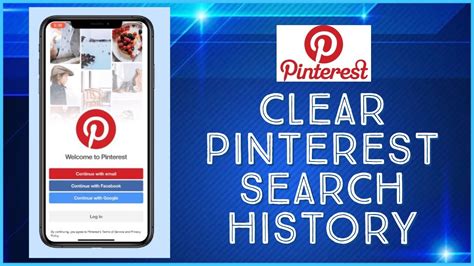 How To Clear Pinterest Search History Delete History Pinterest 2021