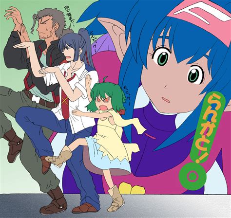 ranka lee saotome alto klan klein and ozma lee macross and 2 more drawn by kappa yoshimi