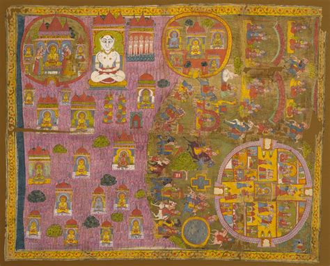 A Jain Pilgrimage Map Of Shatrunjaya