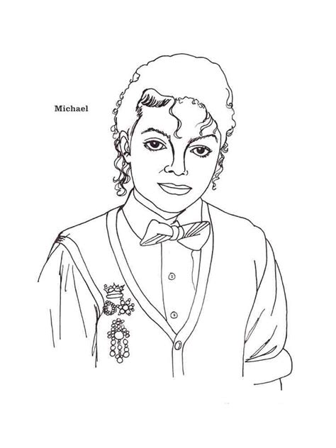 Desenhos De Michael Jackson 3 Para Colorir E Imprimir Colorironlinecom