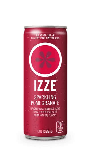Sparkling Pomegranate Izze Sparkling Juice Drink