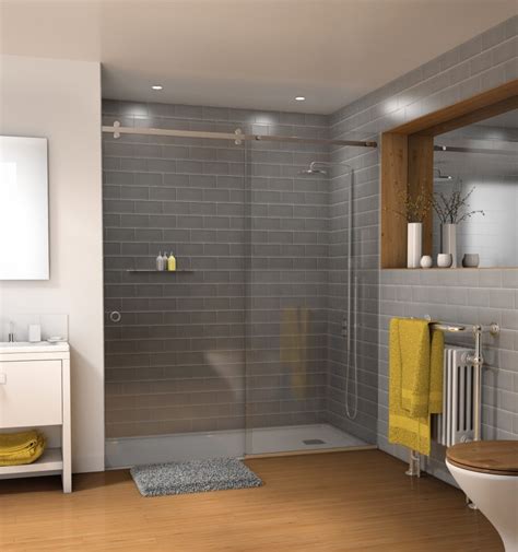 c r laurence sliding shower door system deluxe serenity series specification building