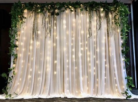 Wedding Backdrop Lights Tulle Backdrop Wedding Reception Backdrop