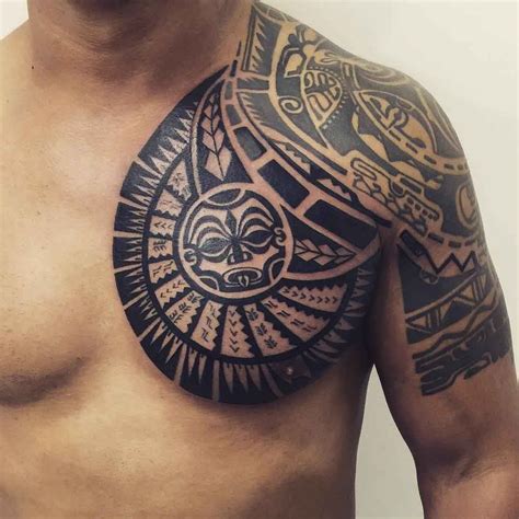 Maori Chest Chest Tattoo Designs by Janser | Chest tattoo men, Tiki tattoo, Tribal chest tattoos