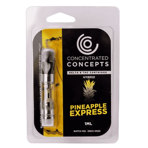 Pineapple Express THC D8 Vape Cartridge Concentrated Concepts