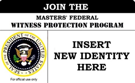 Join The Witness Protection Program David M Masters