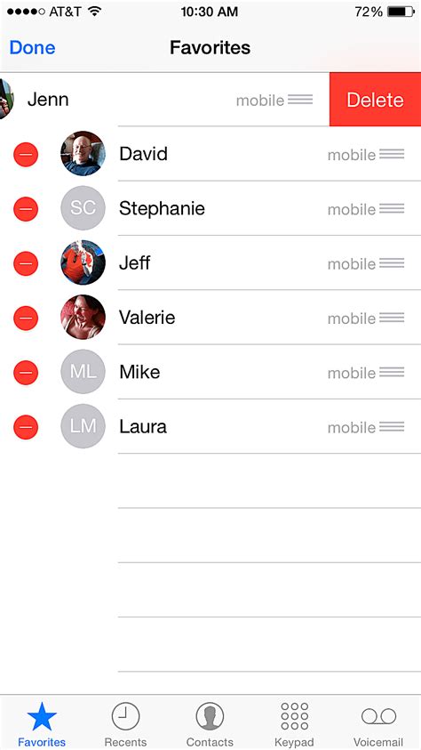 How To Remove Favorites From The Iphone Phone App