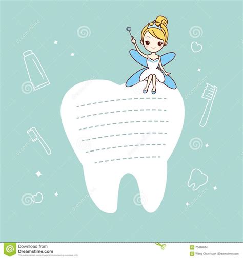 tooth fairy sitting on top of a toothbrush with dental floss around the teeth
