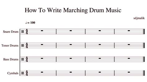 Muse Score 2 Tutorial Writing Marching Drum Music Youtube