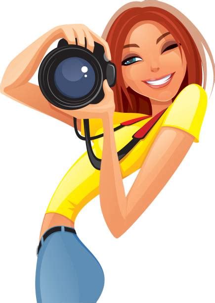 royalty free woman photographer clip art vector images and illustrations istock