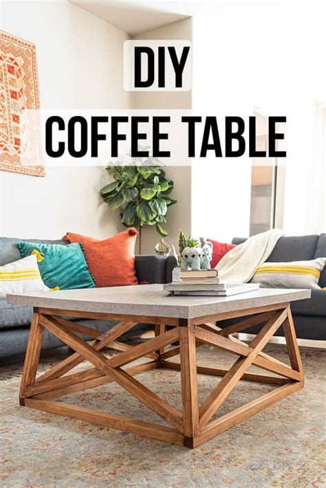 Diy Square Coffee Table With Angled Legs How To Build Anikas Diy Life