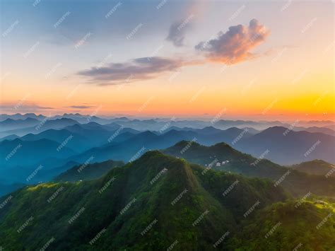 Premium Ai Image Aerial View Doi Luang Chiang Dao Mountains At Sunset