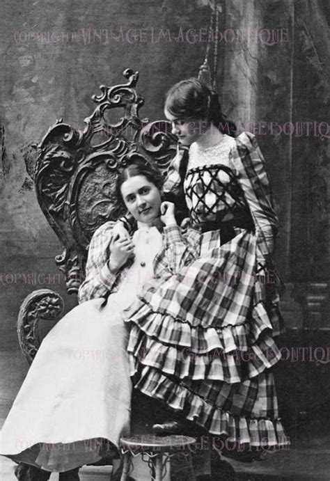 Lovely Antique Victorian Lesbian Couple Wedding Civil Etsy