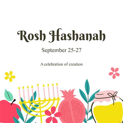 Rosh Hashanah Whatsapp Post In Psd Illustrator Svg  Eps Png