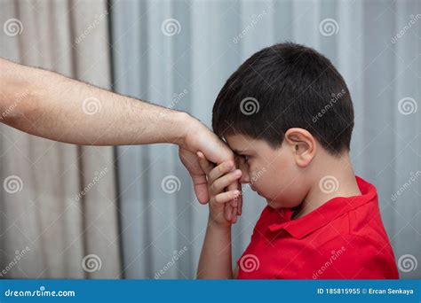Little Boy Kiss His Father`s Hand During Eid Mubarak Turkish Ramazan Or