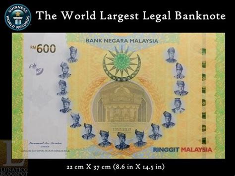 Size Does Matter Did You Know That The Rm600 Note Is The Largest