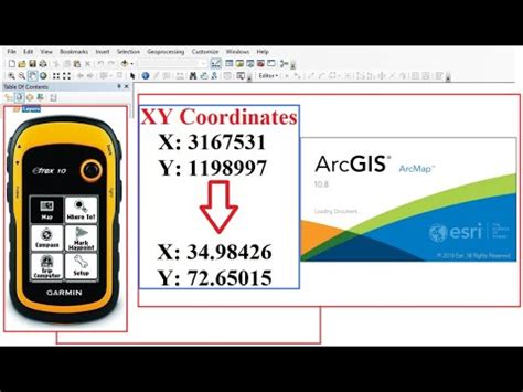 How To Add Xy Coordinates Of Gps In Arcgis Arcmap Youtube