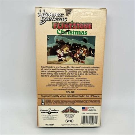 A Flintstone Christmas Vhs Movie 1988 Hanna Barbera Classic Etsy