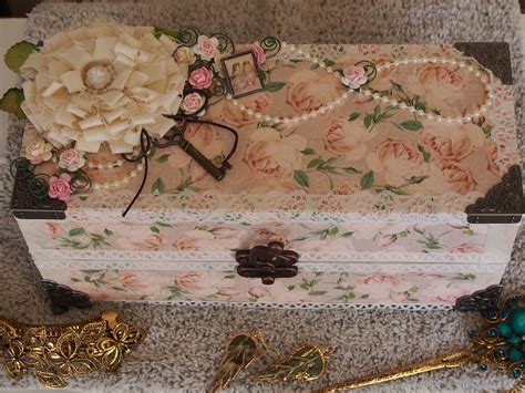 Shabby Chic Altered Box Altered Boxes Daiso Vintage Shabby Chic