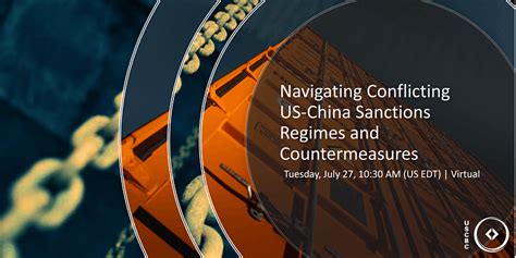 Navigating Conflicting Us China Sanctions Regimes And Countermeasures