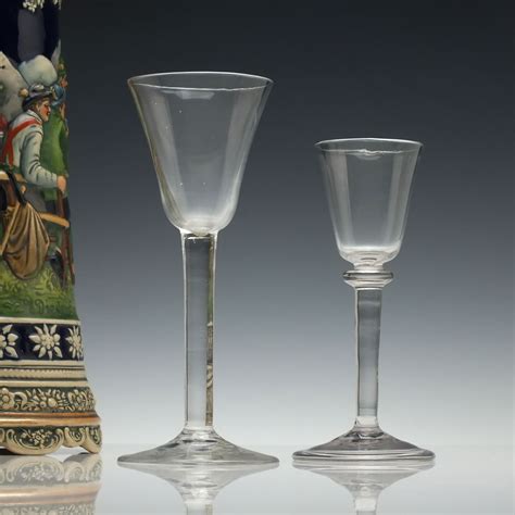 18th Century Plain Stem Wine Glass C1745 Wine Glasses Exhibit Antiques