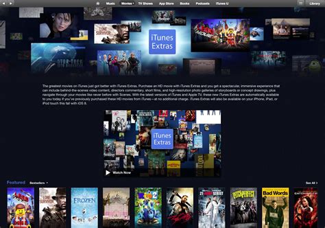 Itunes movie chart last updated: What's New in iTunes 11.3: HD Movie Extras