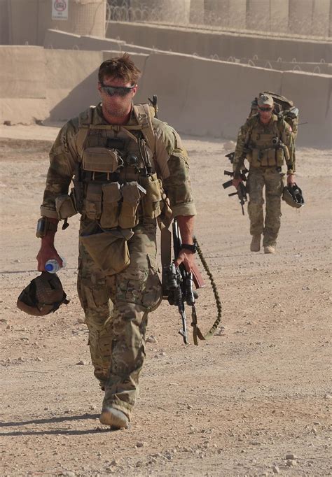 Special Operations Task Group Sotg Soldiers Make Their Way From Camp