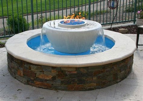 Water Fire Pit Elegant With Feature Combo Combination Gas And Inside 19