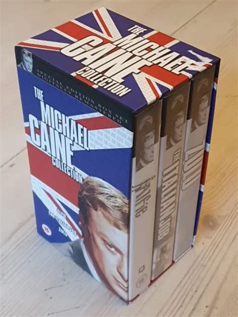 VINTAGE MICHAEL CAINE Collection Box Set Alfie Italian Job Zulu VHS