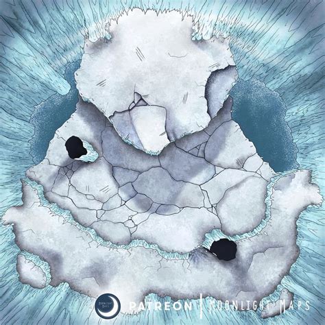 Dragon S Lair Ice Cavern DnD TTRPG Battle Map Fantasy Map Dungeon Maps Snow Map