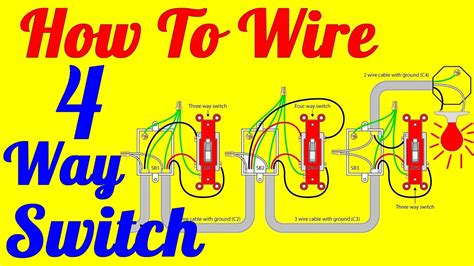 In this diagram, both top and bottom receptacles are switched off & on. 4 Way Light Switch Wiring Diagram | Wiring Diagram