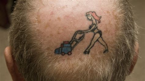 Hemel Hempstead Man Gets Tattoo Of Wife On His Bald Patch Bbc News