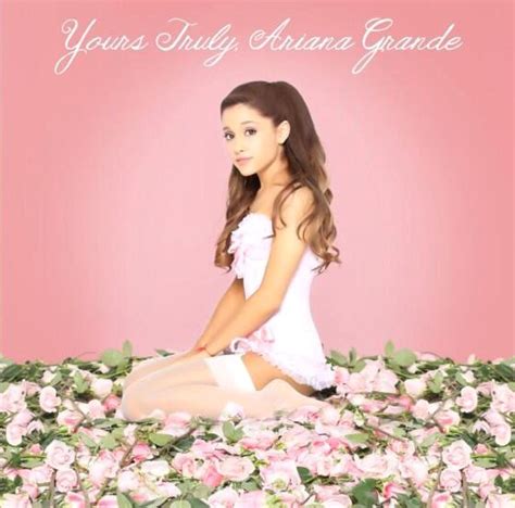 Ariana Grande Poses In Lingerie For Yours Truly Album Cover