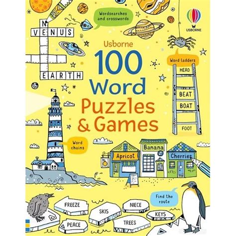 100 Word Puzzles And Games Usborne From Who What Why