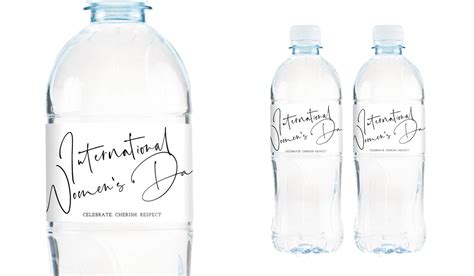 Simple Celebration Personalised Water Bottle Labels