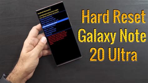 Hard Reset Samsung Galaxy Note 20 Ultra Factory Reset Remove Pattern