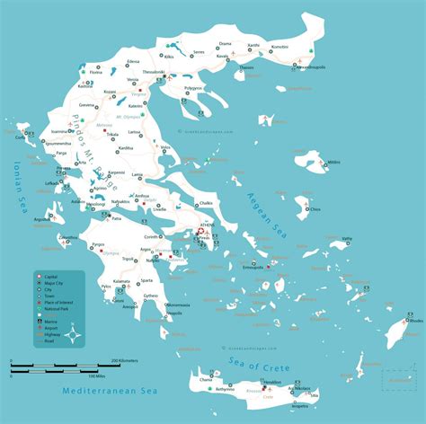 Piantina Grecia città principali città e capitale della Grecia