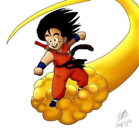 son goku and the flying nimbus by averagesketchpad on deviantart