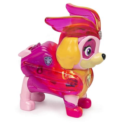 Paw Patrol Mighty Pups Charged Up Skye Collectible Figure With Light