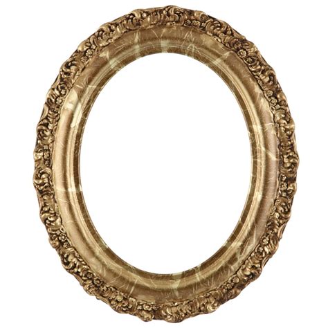 Oval Frame In Champagne Gold Finish Gold Leaf Picture Frames With