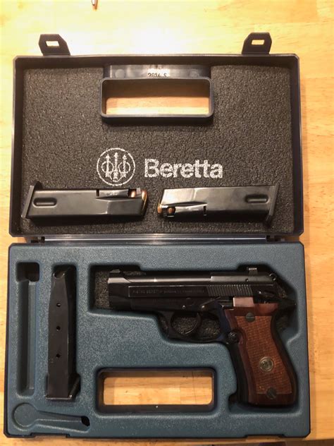 Beretta Model 84f 9mm Short 380acp Wood Grips 3 13 Rd Clips