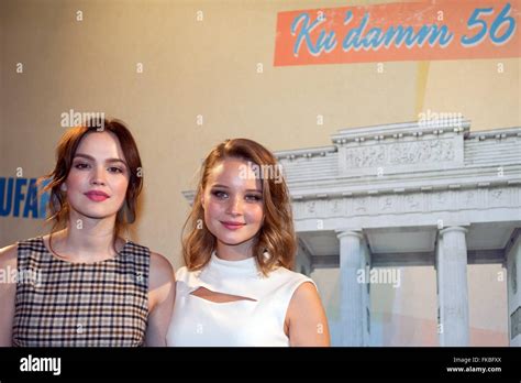 Actresses Emilia Schuele L And Sonja Gerhardt Arrive To The Premiere
