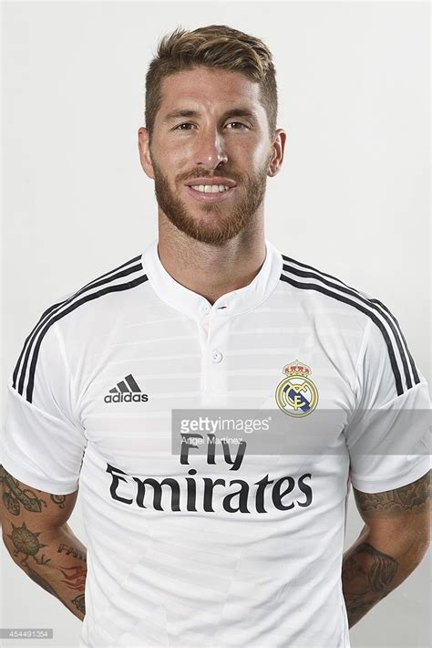 Sergio Ramos Of Real Madrid Poses During A Portrait Session At