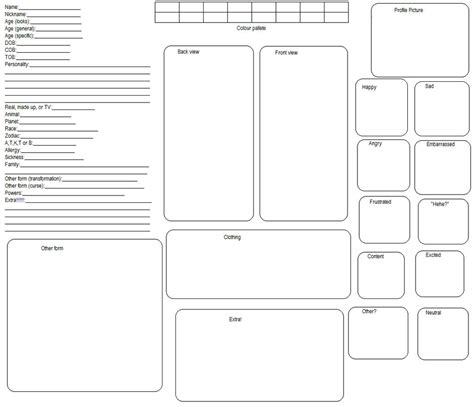 Free Reference Sheet Template Master Template