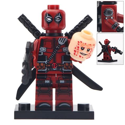 Minifigure Deadpool 2 Heads Marvel Super Heroes Compatible Lego