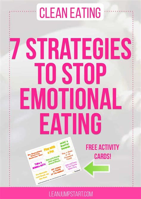 How To Stop Emotional Eating With 7 Smart Strategies Free Action Cards